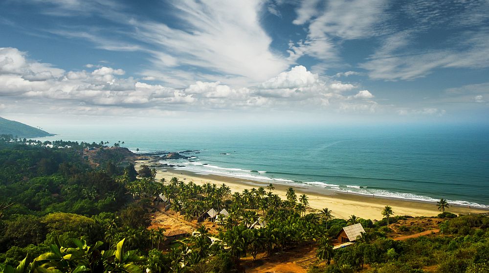 Goa beach in India