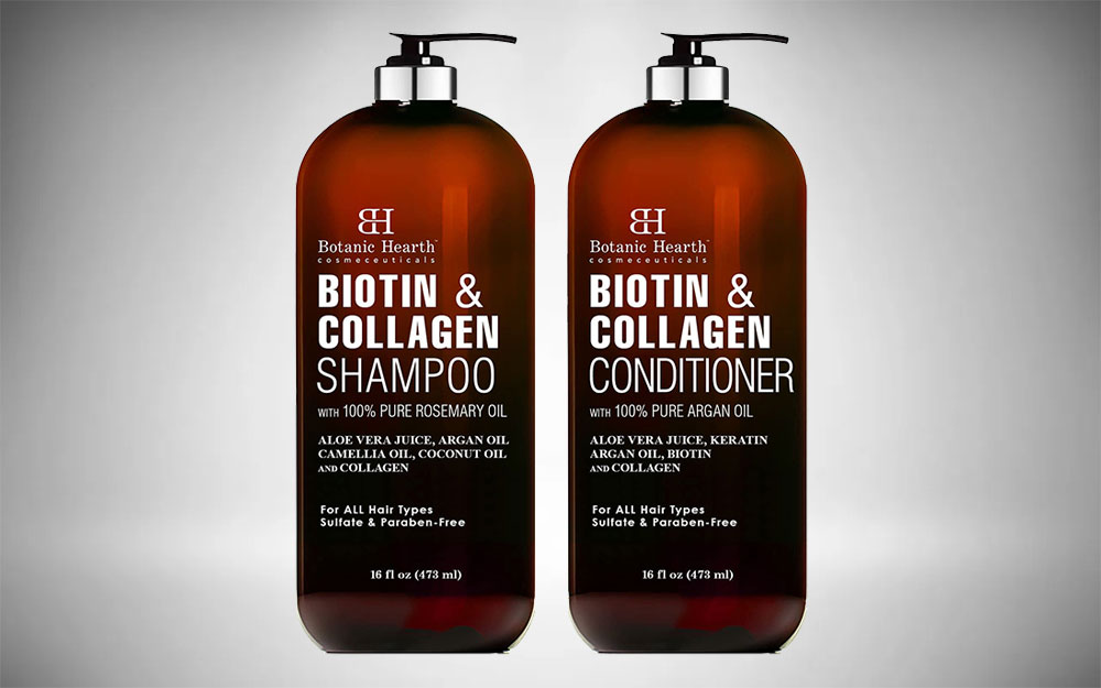 Botanic Hearth | Vegan Biotin and Collagen Shampoo + Conditioner Set