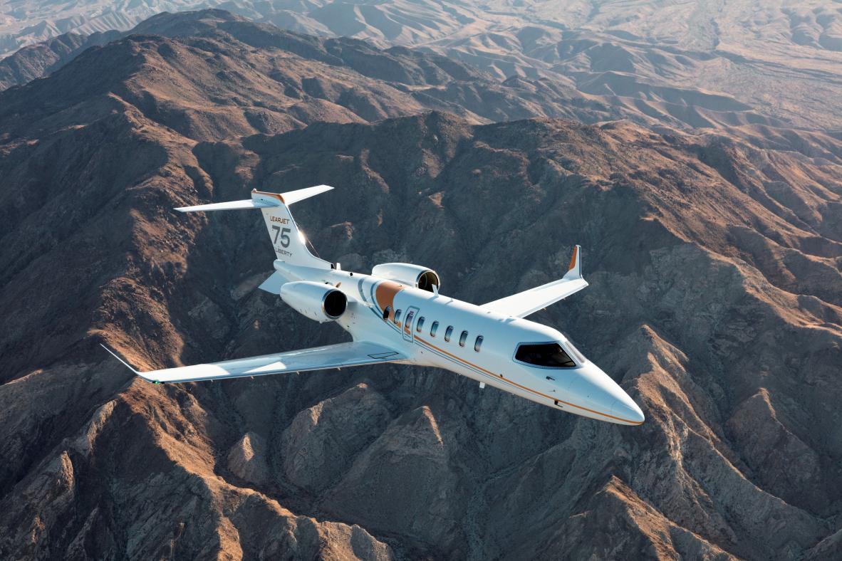 Learjet Liberty 75 one of the best private jets