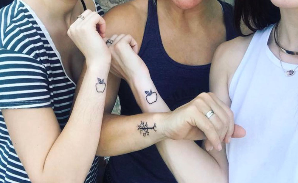 Mother daughter bond tattoo