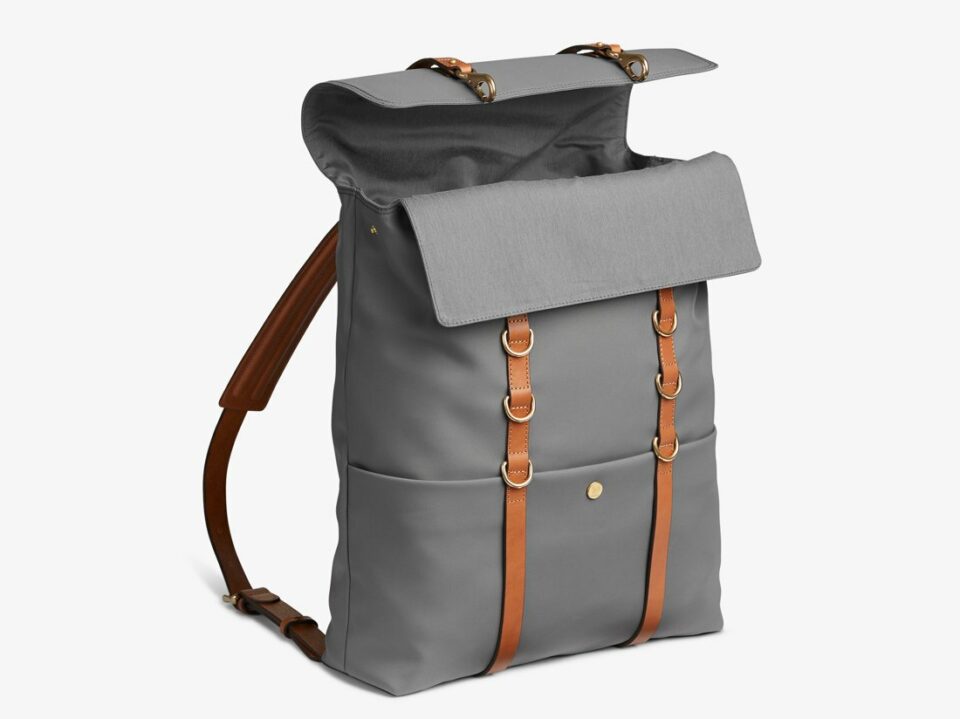 Mismo everyday carry backpack in grey nylon
