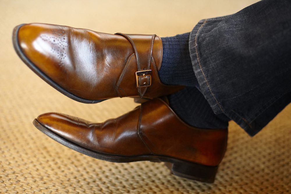 Brown Shoes with Dark Denim Jeans