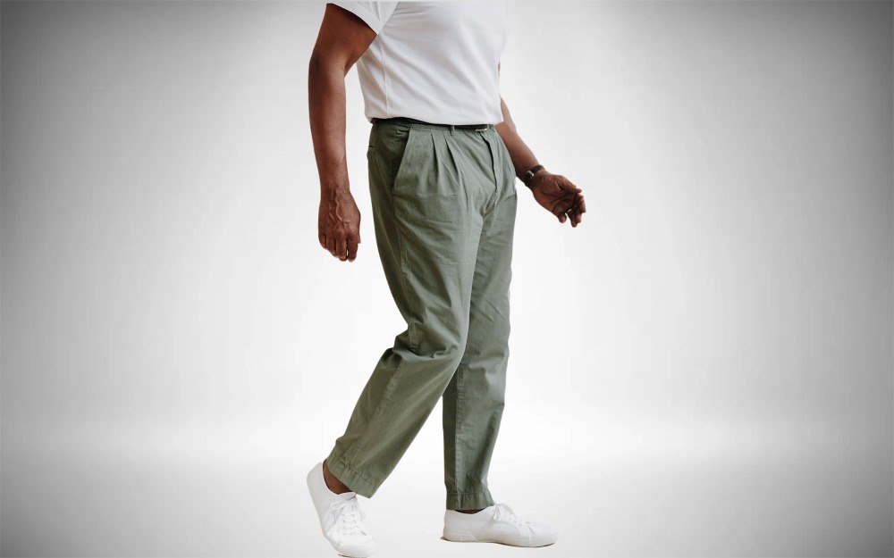 Form & Thread Twill Double Pleated Trouser