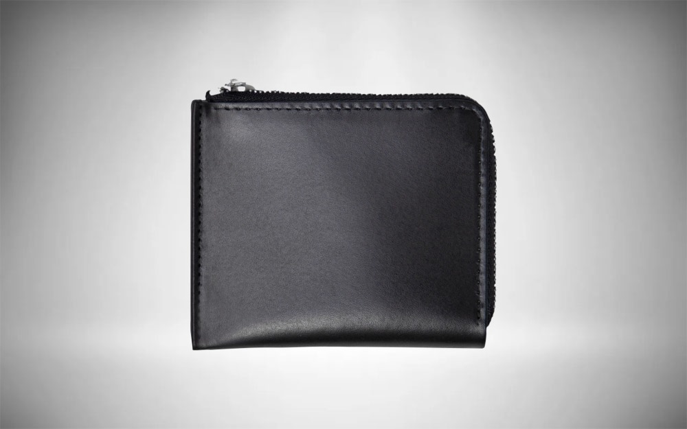Unrecorded Leather Corner Zip Wallet