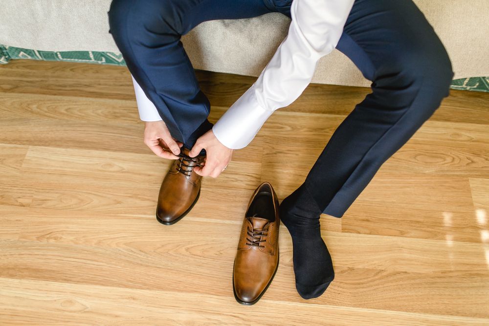 Don't Pair Brown Sneakers With Formal Attire