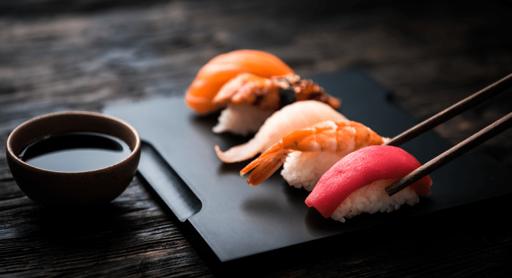 Nigiri Sushi Is Often Served With Salmon