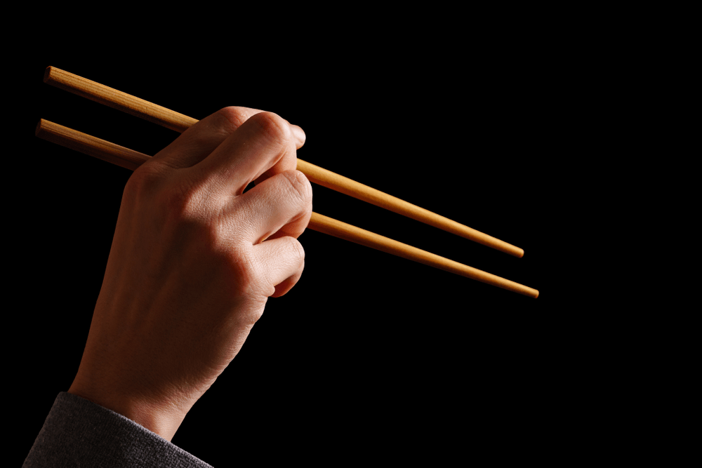 Start by learning how to hold chopsticks