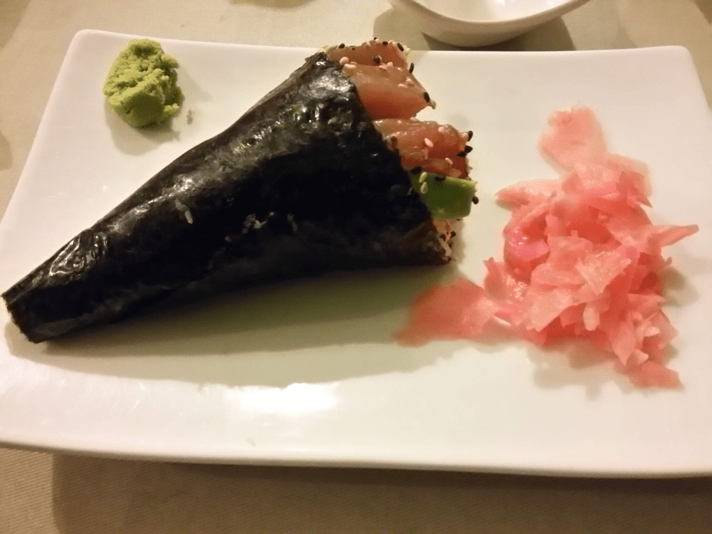 Temaki is Cone Shape Piece of Sushi