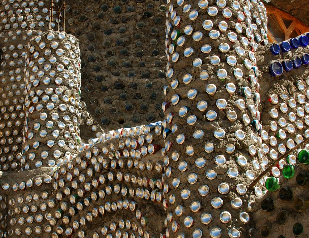 Tin Can Roof and Soda Bottle Walls