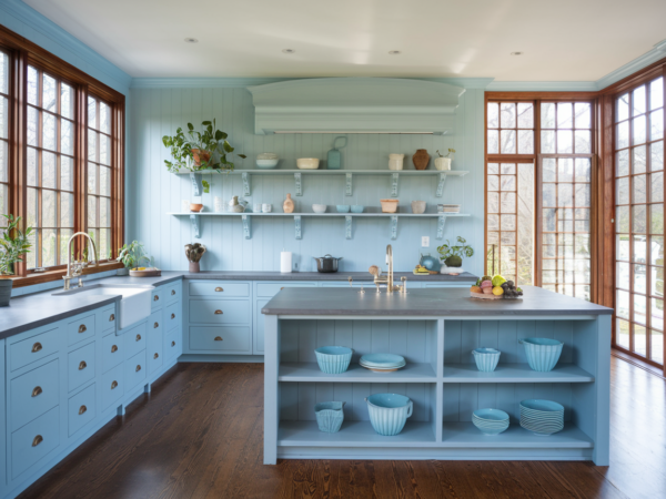 38 Dreamy Blue Kitchen Cabinet Ideas That Feel Straight Out of a ...