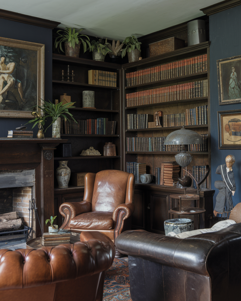 Masculine Library 21 Powerfully Masculine Living Room Ideas That Will Never Go Out of Style