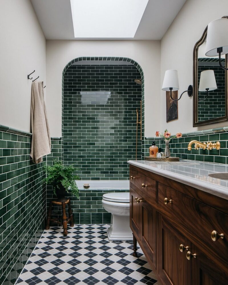 24 Green Bathroom Ideas That Bring Freshness and Tranquility to Your Space