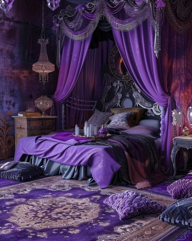 23 Purple Bedroom Ideas That Add Elegance and Drama to Your Space