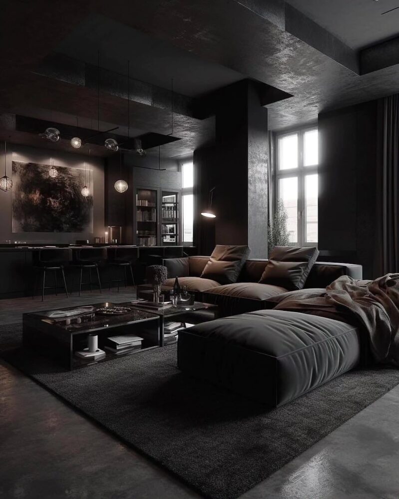 25 Black Sofa Living Room Ideas That Are Quietly Taking Over 2025 Mood ...