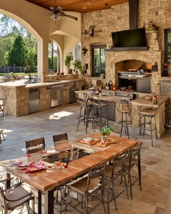 24 Unforgettable Rustic Outdoor Kitchen Ideas That Guests Will Talk ...