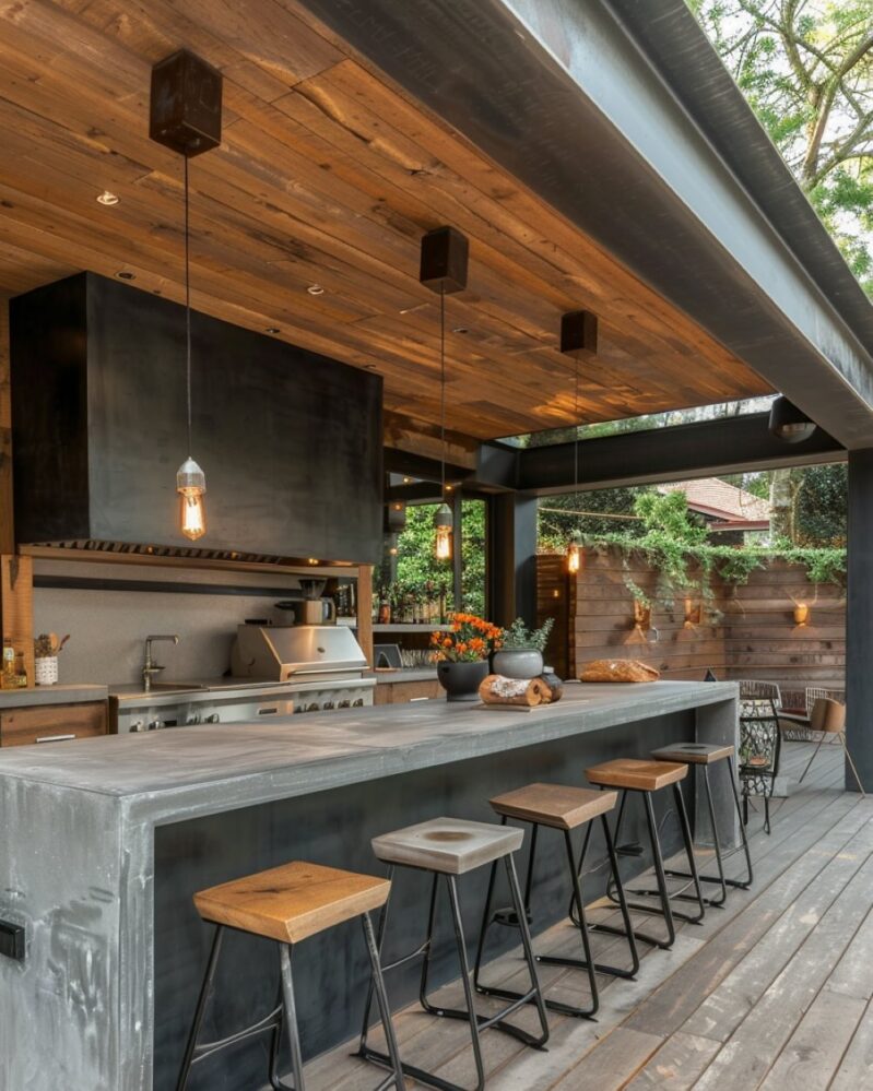 24 Unforgettable Rustic Outdoor Kitchen Ideas That Guests Will Talk ...