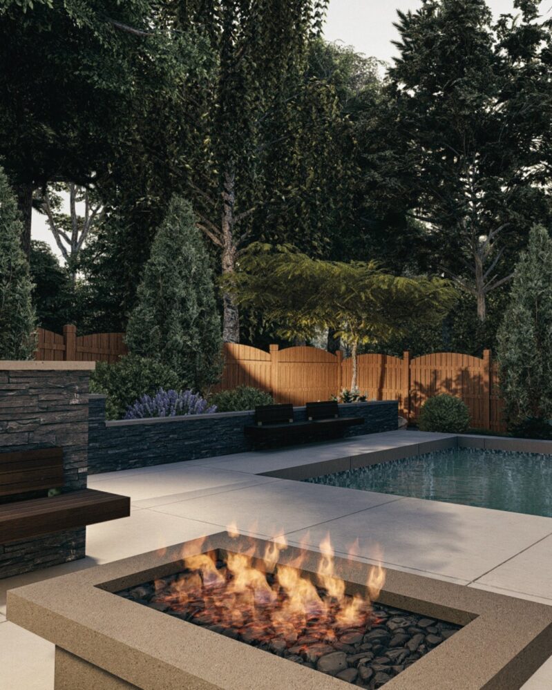 Poolside Fire Pit 27 Insanely Creative Backyard Fire Pit Landscaping Ideas You’ve Never ...