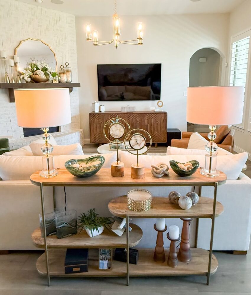 28 Sofa Table Decor Ideas That Make Your Living Room Feel Styled ...