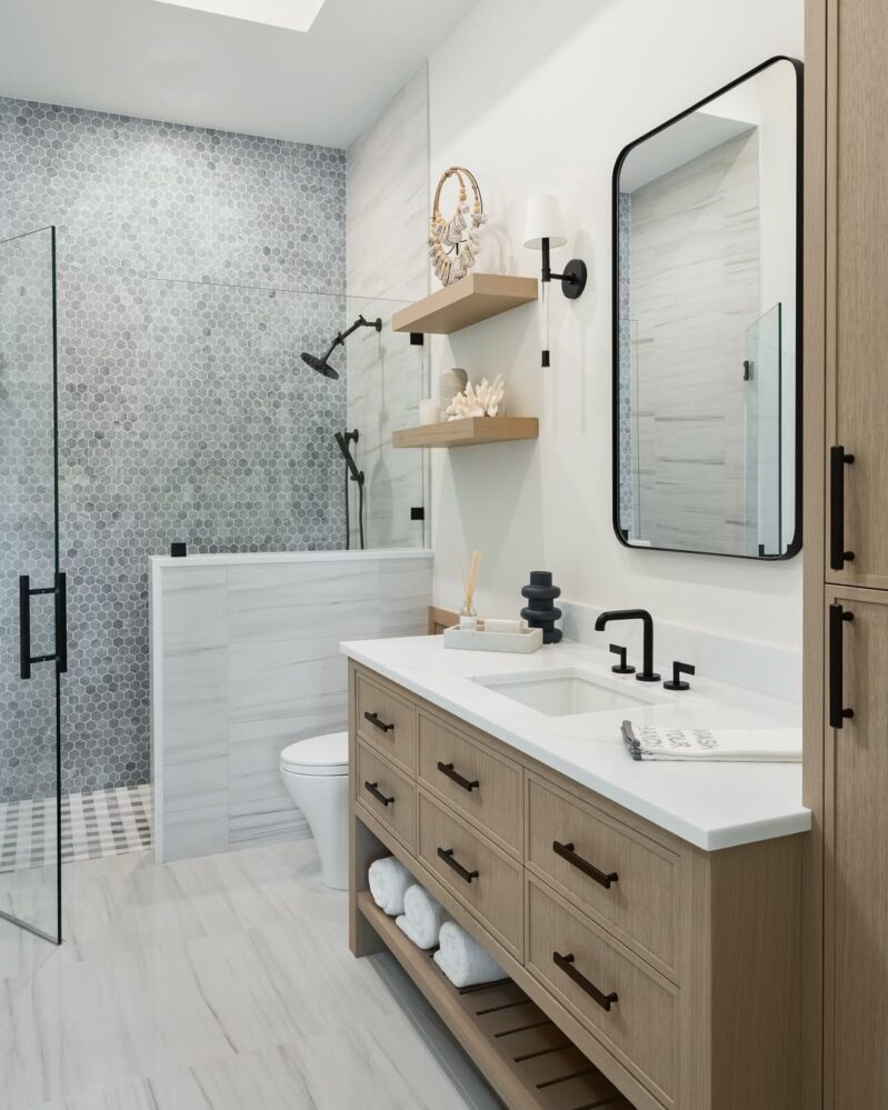 30 Shower Tile Ideas That Make Your Bathroom Look Fresh and Modern ...