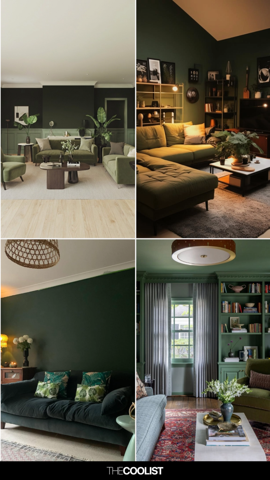 30 Dark Green Living Room Ideas for 2026 The Only Shades That Look Rich ...