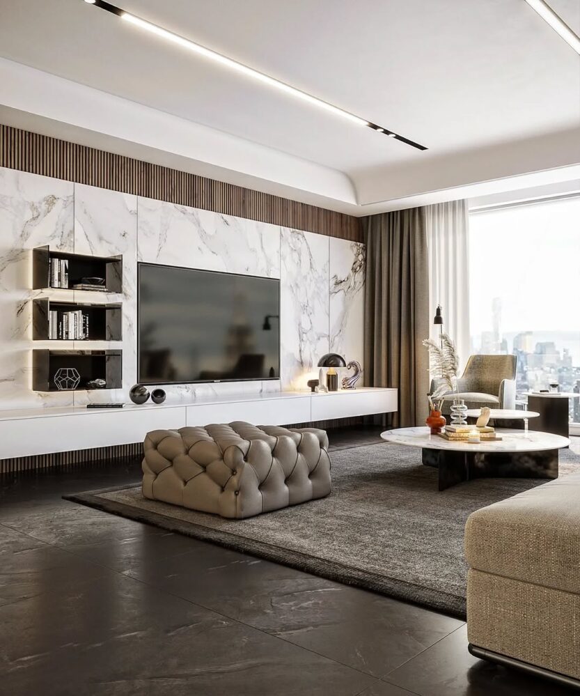 25 Living Room TV Wall Ideas for 2026 Designed to Make the TV Disappear ...