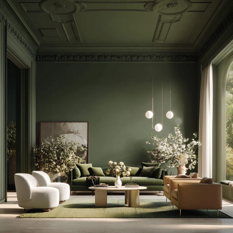 29 Green Living Room Wall Ideas for 2026 That Make Most Living Rooms ...