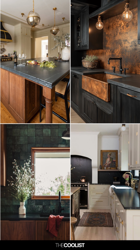 25 Black Countertop Kitchen Ideas for 2026 The Dark Surface Trend ...