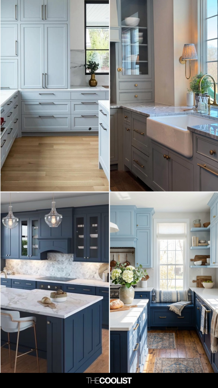 28 Blue Kitchen Cabinet Ideas for 2026 When White Cabinets Finally ...