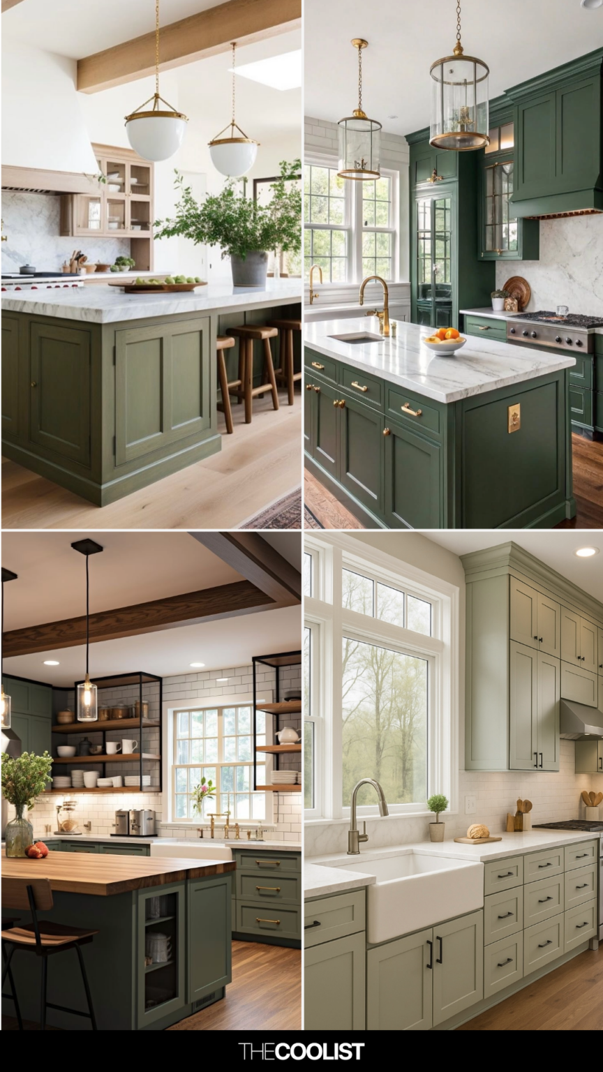 27 Green Kitchen Cabinet Ideas for 2026 That Make Your Kitchen Feel ...