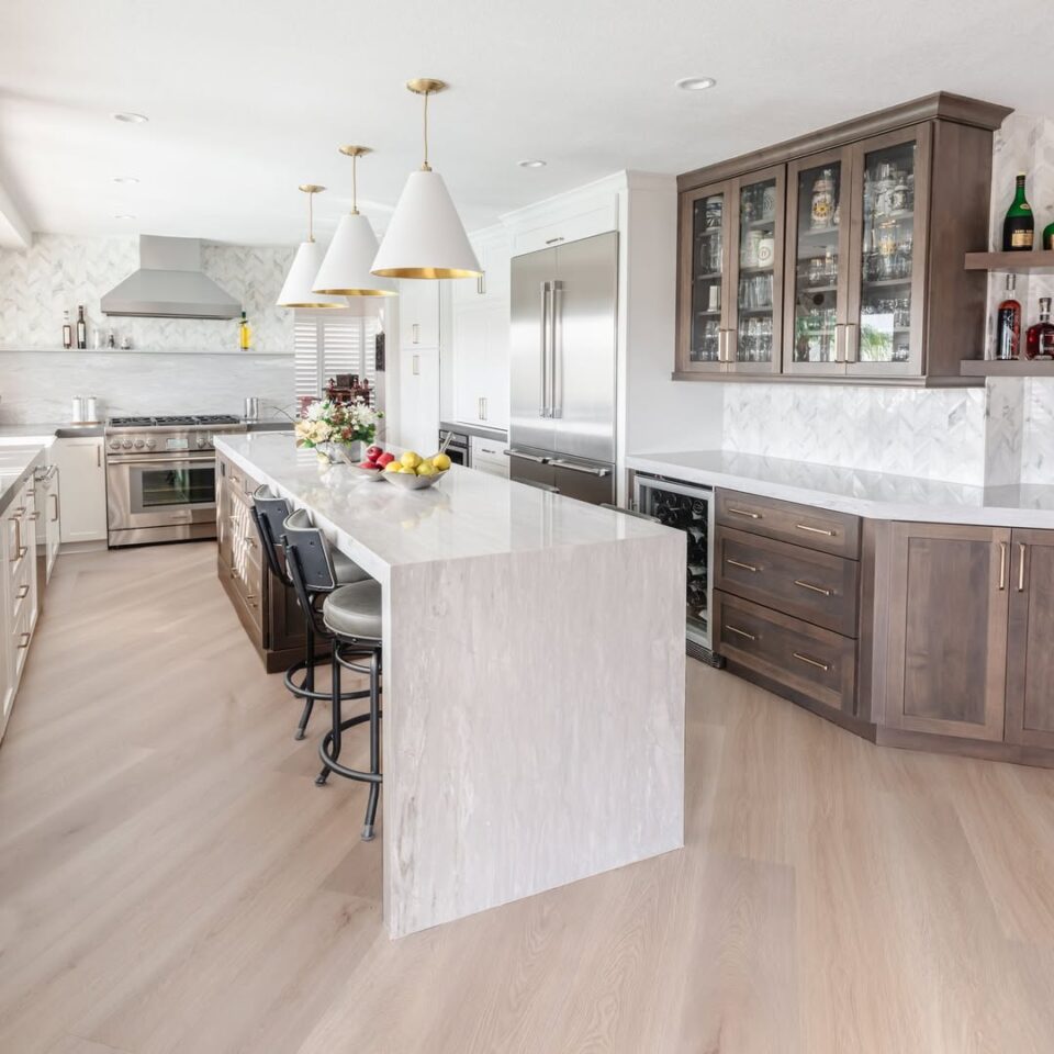 28 Waterfall Kitchen Island Ideas for 2026 The Clean Edge Look ...