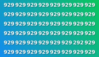 You have eagle eyes if you can spot the odd number hiding among these 929s in 11 seconds