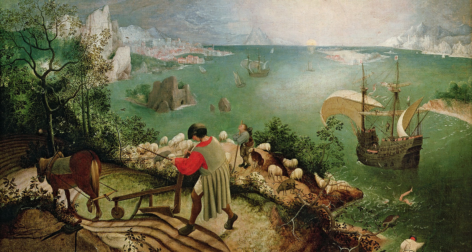 Landscape with The Fall of Icarus by Pieter Bruegel The Elder
