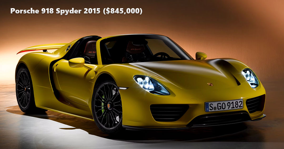 Most Expensive Car in 2015 ($845,000)