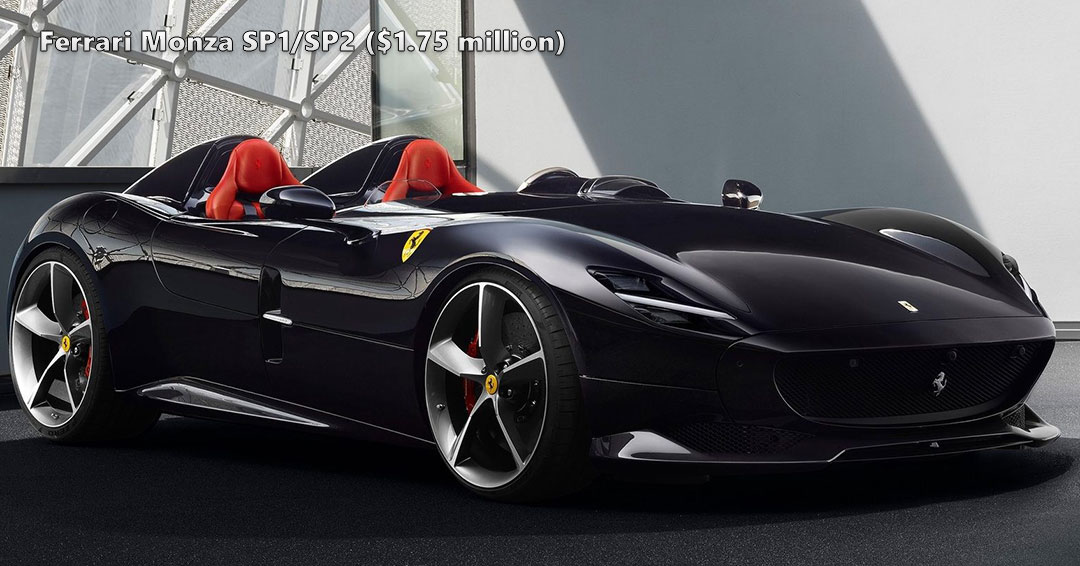 Most expensive car Ferrari Monza SP1/SP2