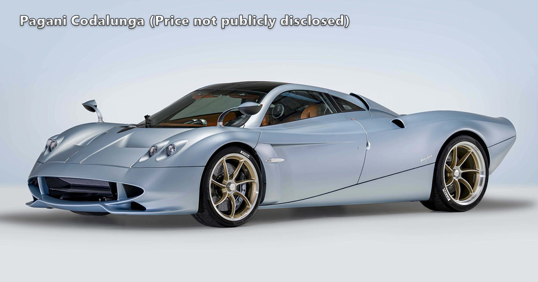 Most expensive car Pagani Codalunga 
