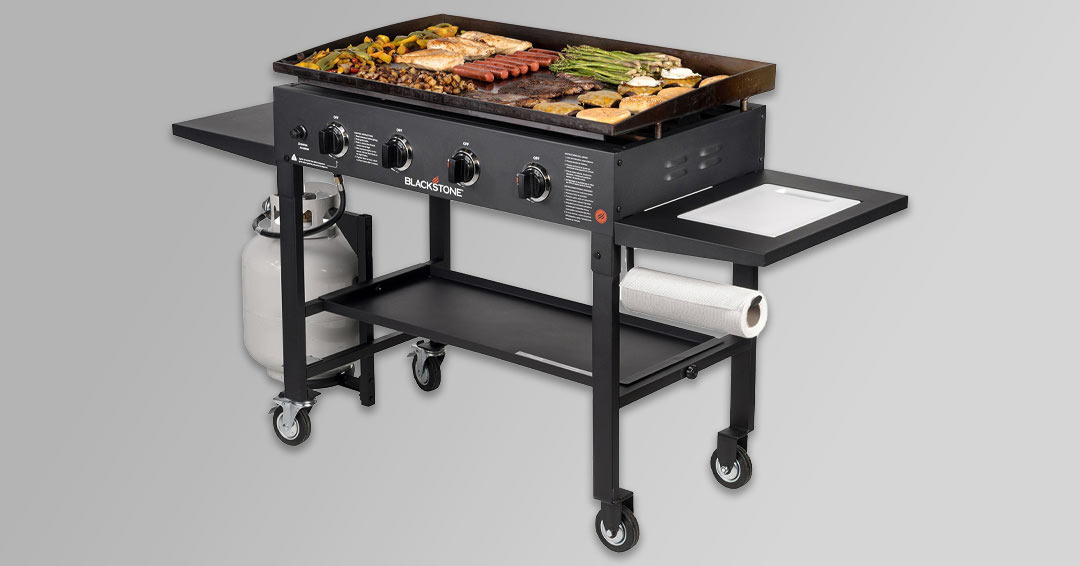 Flat top grill features