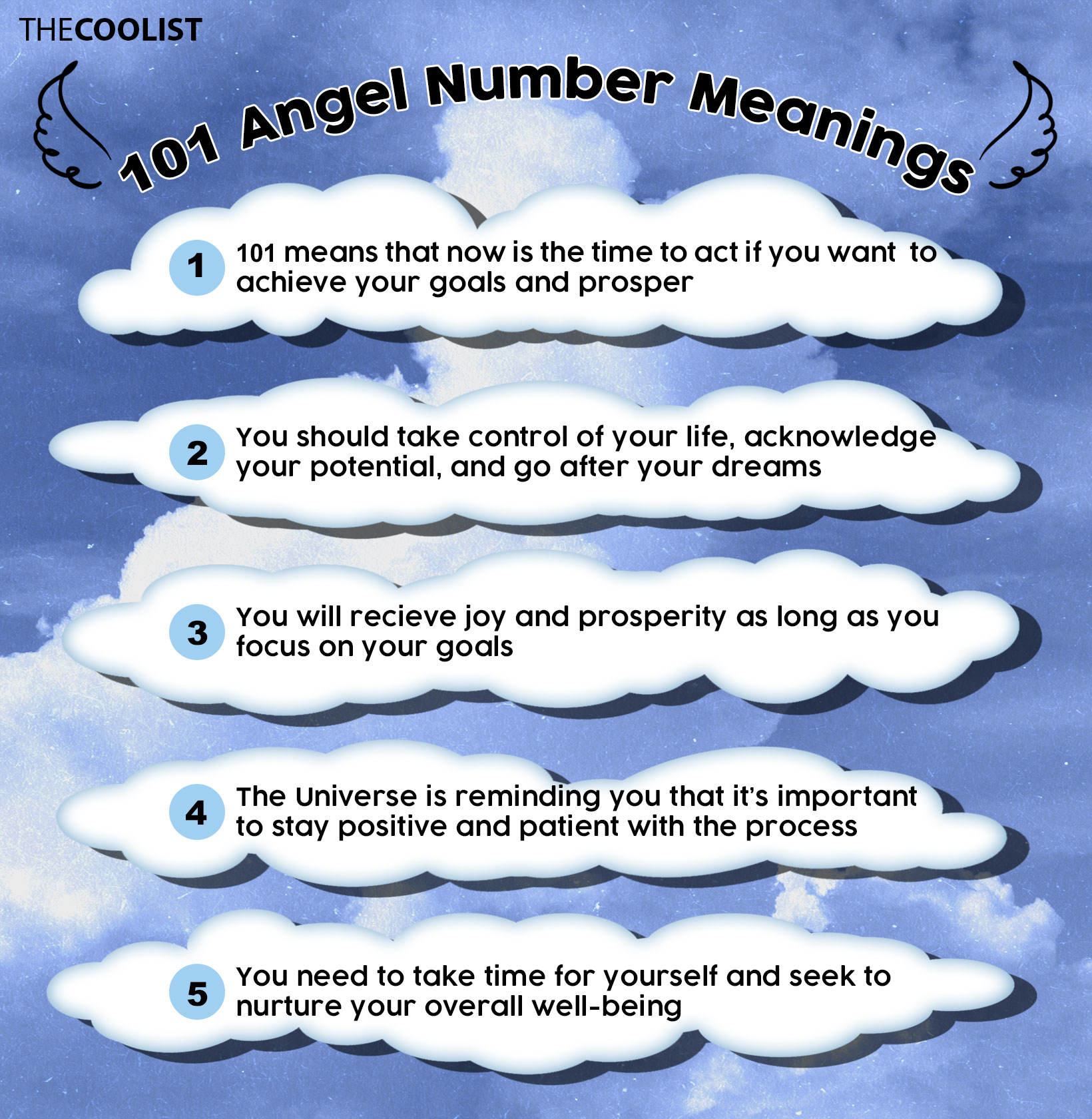 101 angel number infographic