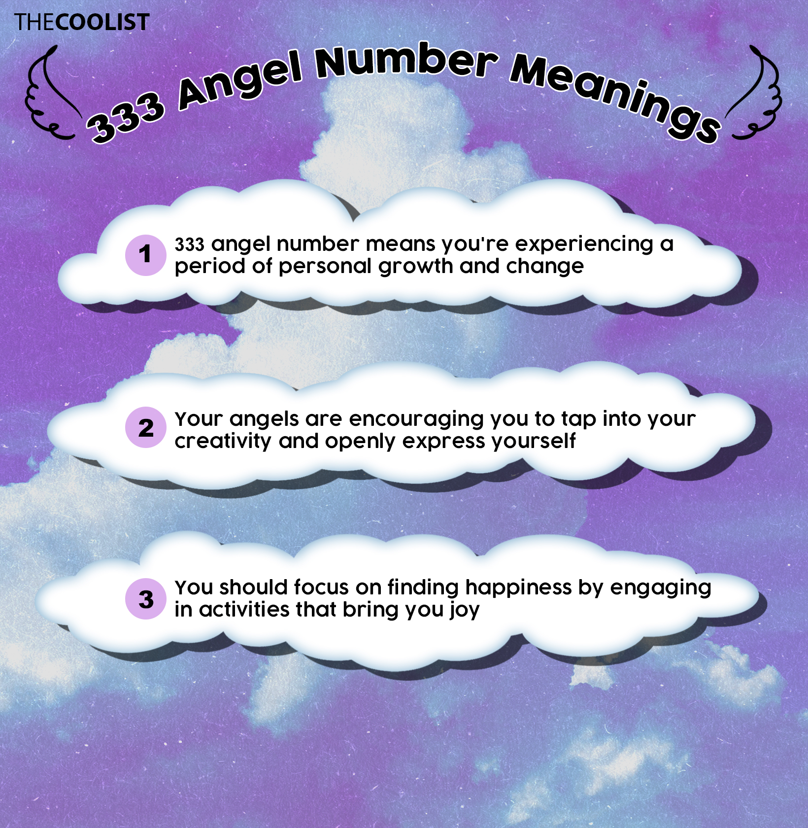 Infographic of 333 angel number