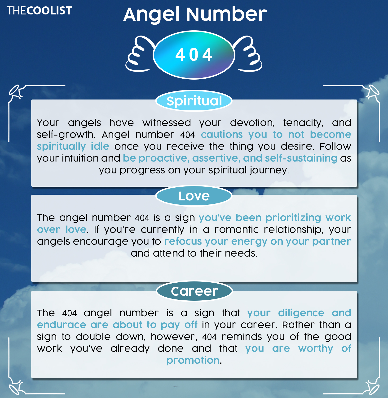 404 Angel Number Chart