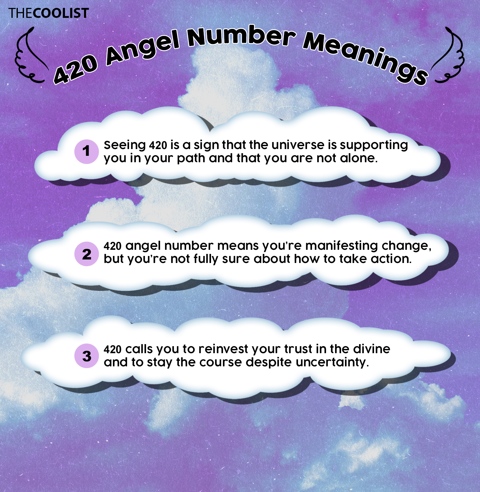 420 Angel Number Infographic