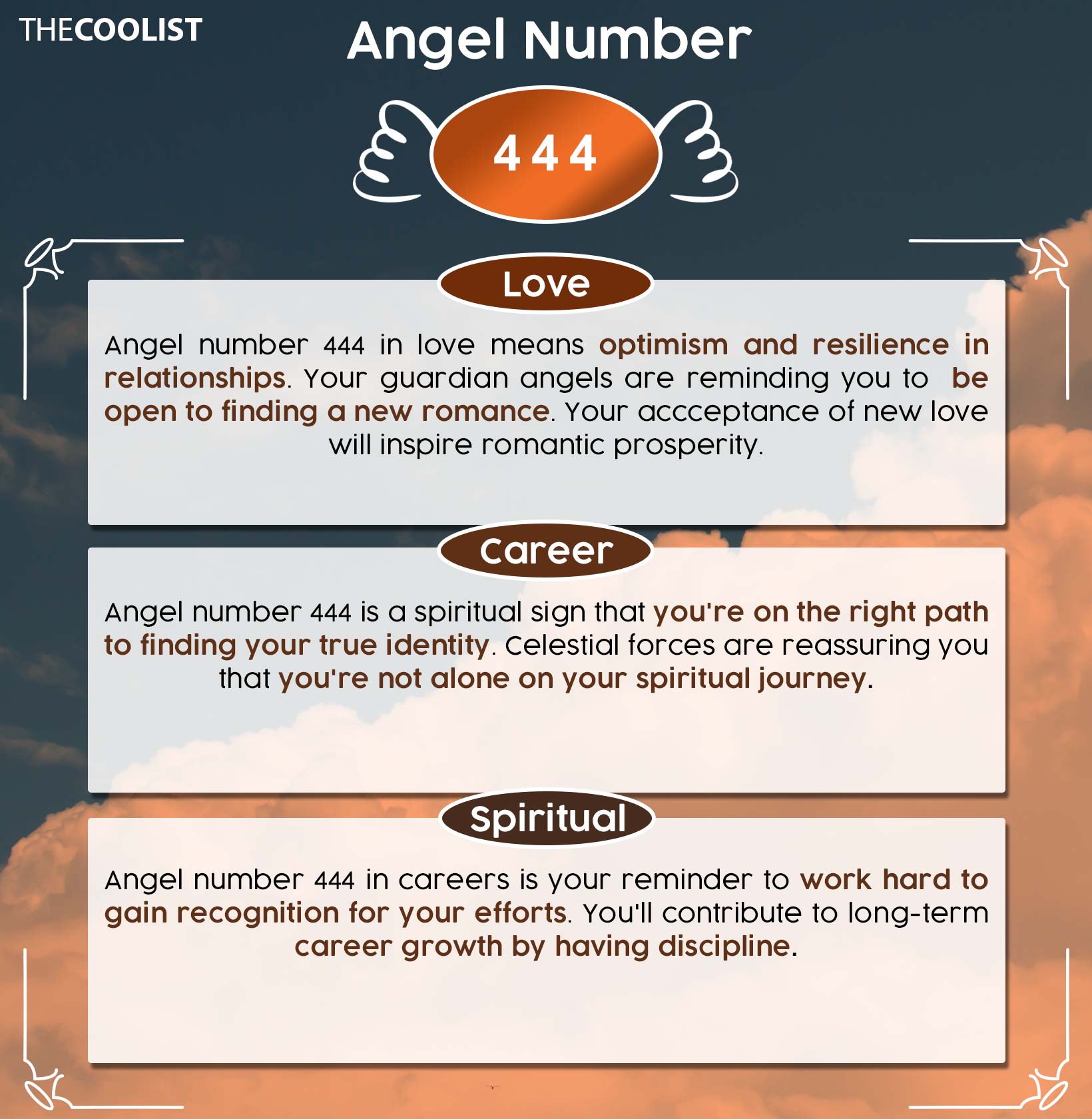 444 angel number chart