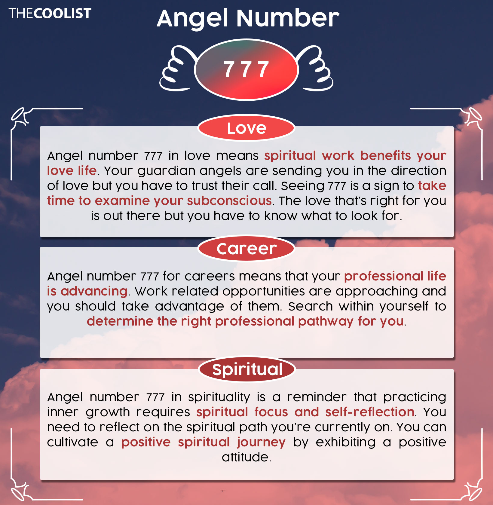 777 angel number chart